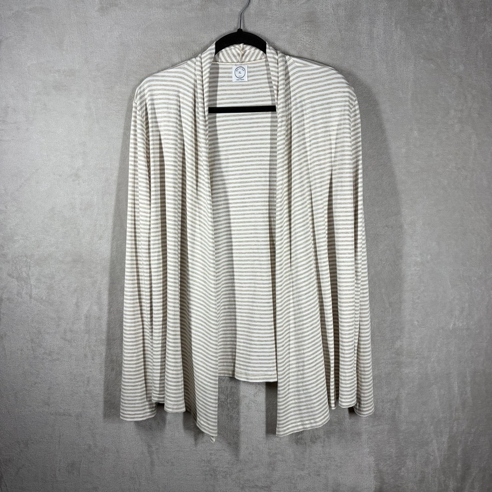 Mott50 Striped Long Sleeve Cardigan SPF 50 Size XL Sun Protection Soft Stretch